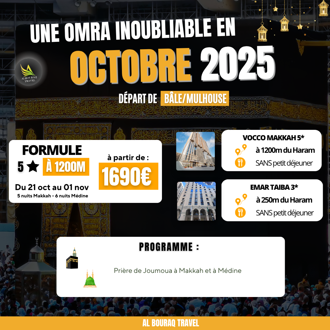 Omra Octobre 2025 Voco Makkah