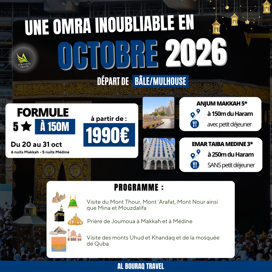 OMRA OCTOBRE 2026 ANJOUM