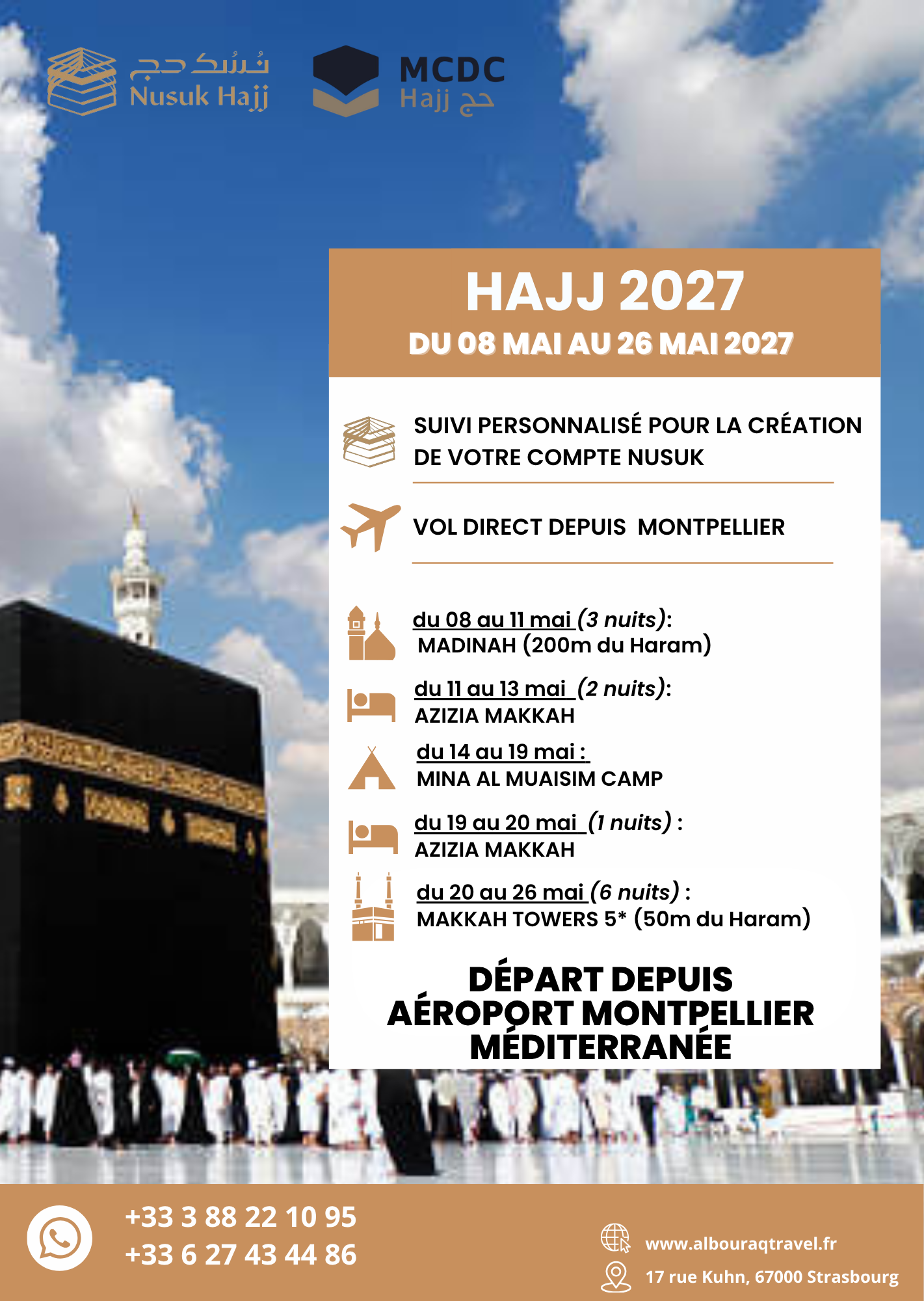 HAJJ 2027 MCDC Montpellier