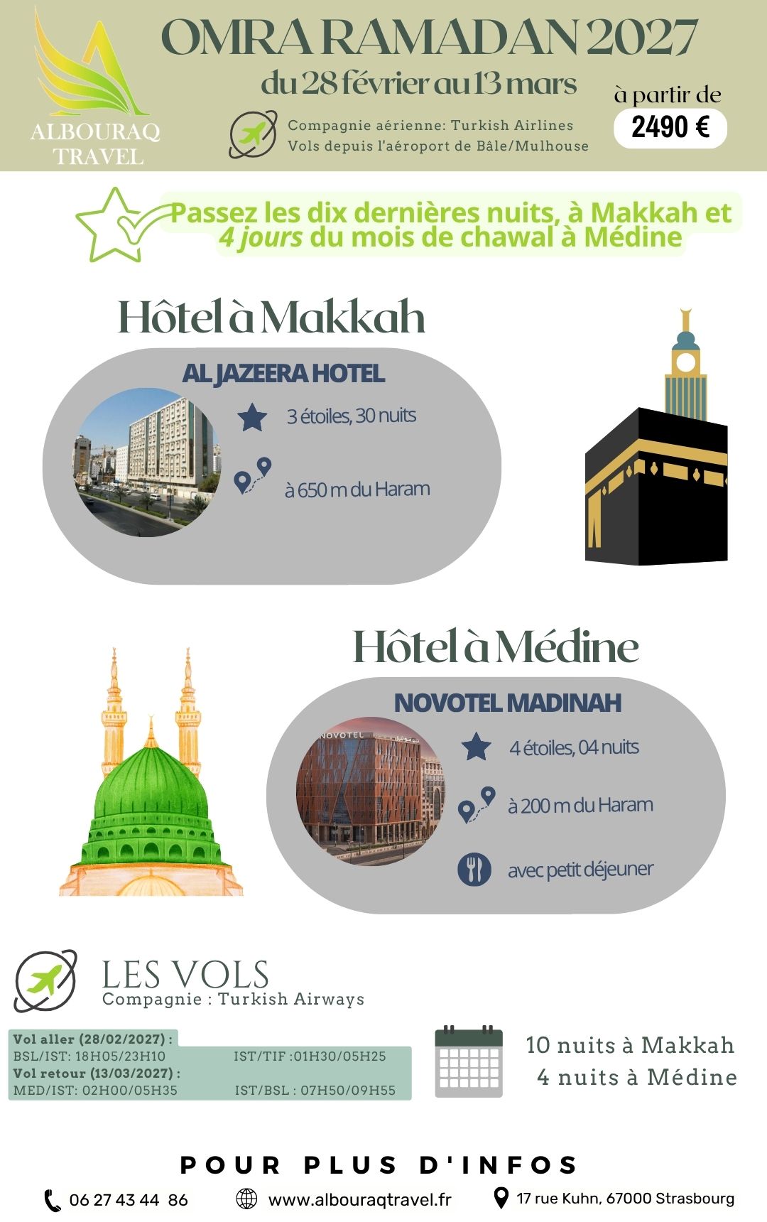 OMRA Ramadan 2027 dix dernières nuits