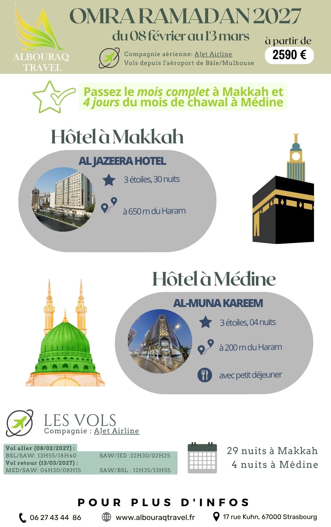 OMRA Ramadan 2027 le mois complet à Makkah